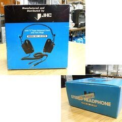 当時物 JHC ステレオ ヘッドフォン JH-87M 2プラグ ヘッドホン 元箱あり オーディオ 昭和レトロ コレクション 札幌市 新道東店の画像