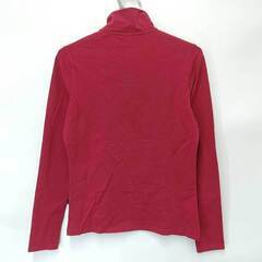 【未使用】HV POLO DECE ハーフジップ 長袖 ライディングシャツ ロングスリーブ ストレッチ ポロ S レッド レディース 乗馬 馬術の画像