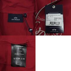 【未使用】HV POLO DECE ハーフジップ 長袖 ライディングシャツ ロングスリーブ ストレッチ ポロ S レッド レディース 乗馬 馬術の画像