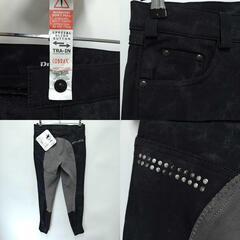 【未使用】ピカー PIKEUR BADIRA PRINT キュロット I44 ブラック レディース 乗馬 馬術の画像