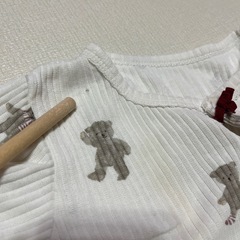 ジェラートピケ クマ柄ツーウェイ・ドレスオールの画像