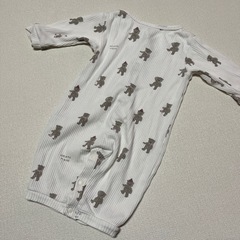 ジェラートピケ クマ柄ツーウェイ・ドレスオールの画像