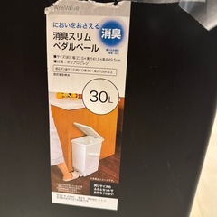 ペダル　30L  ゴミ箱　黒の画像