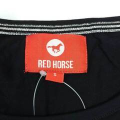 【未使用】RED HORSE 長袖 Tシャツ ライディングシャツ ロングスリーブ ストレッチ S ブラック レディース 乗馬 馬術の画像