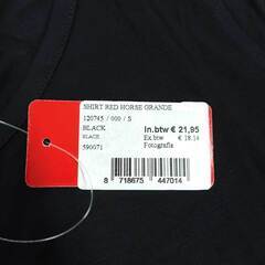 【未使用】RED HORSE 長袖 Tシャツ ライディングシャツ ロングスリーブ ストレッチ S ブラック レディース 乗馬 馬術の画像