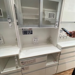 ニトリ　食器棚　ホワイトの画像