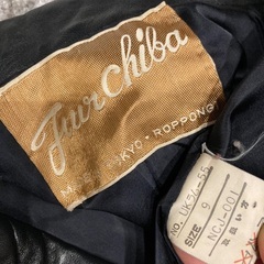 高級羊革のブランドラムレザーコートmサイズの画像