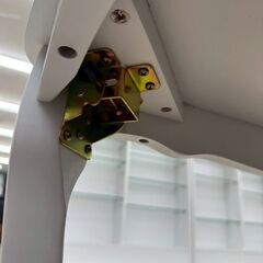 ★リユースのサカイ高崎店★TJ13588 萩原(株) テーブル 白 H33.4×D60×W100 クリーニング済みの画像