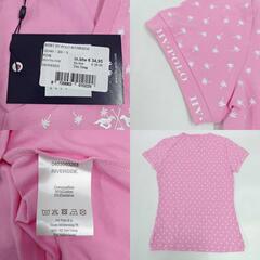 HV POLO RIVERSIDE 半袖 Tシャツ ライディングシャツ ポロ S ピンク レディース 乗馬 馬術の画像
