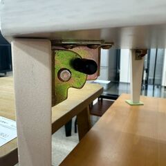 ★リユースのサカイ高崎店★TJ13589 (株)ニトリ 折りたたみテーブル 白 H31.5×D60×W90 クリーニング済みの画像