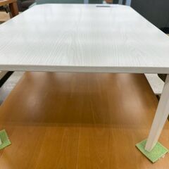 ★リユースのサカイ高崎店★TJ13589 (株)ニトリ 折りたたみテーブル 白 H31.5×D60×W90 クリーニング済みの画像