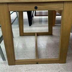 ★リユースのサカイ高崎店★TJ13590  テーブル 茶 H55.5×D60×W60 クリーニング済みの画像