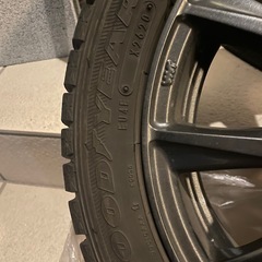 スタッドレスタイヤ＆アルミホイール4 本セット 165/55/14 2020年 グッドイヤ ーアイスナビ6の画像