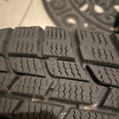 スタッドレスタイヤ＆アルミホイール4 本セット 165/55/14 2020年 グッドイヤ ーアイスナビ6の画像