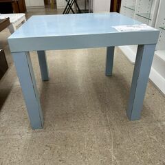 ★リユースのサカイ高崎店★TJ13594 IKEA テーブル 水色 H45.5×D55×W55 クリーニング済みの画像