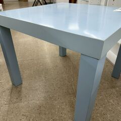 ★リユースのサカイ高崎店★TJ13594 IKEA テーブル 水色 H45.5×D55×W55 クリーニング済みの画像