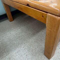 ★リユースのサカイ高崎店★TJ13595  テーブル ライトブラウン H38×D79×W79 クリーニング済みの画像