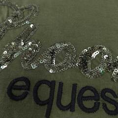 【未使用】スプークス SPOOKS Roxy Sequin 半袖 Tシャツ ライディングシャツ S オリーブ レディース 乗馬 馬術の画像