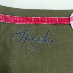 【未使用】スプークス SPOOKS Roxy Sequin 半袖 Tシャツ ライディングシャツ S オリーブ レディース 乗馬 馬術の画像