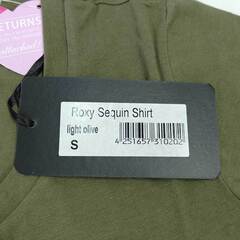 【未使用】スプークス SPOOKS Roxy Sequin 半袖 Tシャツ ライディングシャツ S オリーブ レディース 乗馬 馬術の画像