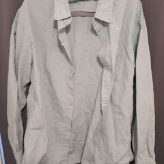 BLACK NUMBER 長袖シャツ L ミントグリーン 無地 メンズの画像