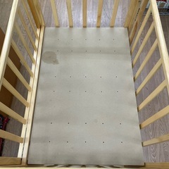 ☆ドリーム荒牧店☆ジモティー割引有☆ 【クリーニング済】　ベビーベッド/現状販売の画像