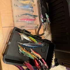 釣竿 リール ボックス エギ タモの画像