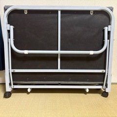 おりたたみベッド コンパクト 折りたたみ ベッド シングル 簡易 折り畳み ベッド マットレス付き 組立不要 軽量[メーカー一年保証]の画像