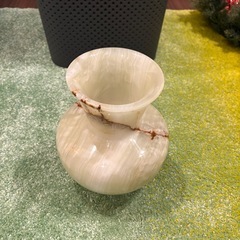 天然石風 花瓶 2点セット 重量感あり インテリアの画像