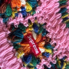 新品未使用シュプリーム Crochet Beanieニット帽ピンクの画像