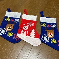 クリスマス靴下　3個セットの画像