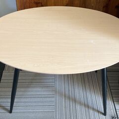 M665 楕円テーブル ナチュラル W90の画像
