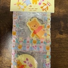 【未使用】プーさんのお名前シールM インクジェット用とプーさんネームホルダーの画像