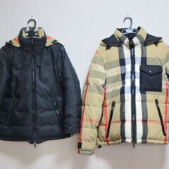 《交渉可》BURBERRY Mリバーシブル ダウンジャケット【ほぼ新品】の画像