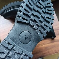 新品 24.5cm レディース ブーツ ブラック 厚底 シューズ サイドゴア 識別番号:【B185-S】の画像