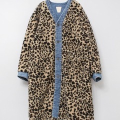 極美品RNAレオパードボアコートの画像