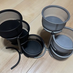 インテリア小物入れ　3段　円柱　回転の画像