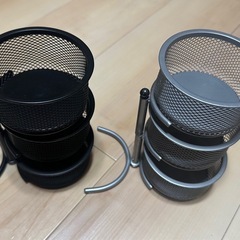 インテリア小物入れ　3段　円柱　回転の画像