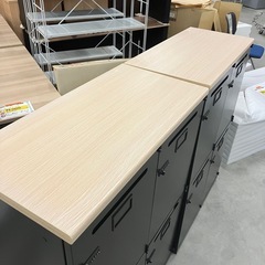 【来店歓迎 】【OF-84】ニトリ パーソナルロッカー ダイヤルロック ブラックスチール ローキャビネット 衣装ロッカー 貴重品　可動棚 収納　検)事務机 オフィス チェア　会議 椅子　ロッカー　ミーティングテーブル　応接ソファ 店舗 事務所 什器　書庫 本棚 ラック デスク スチール 美品多数 格安 【中古オフィス家具】の画像