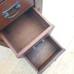 アンティーク家具 5段チェスト スリム ブラウン★幅40㎝×奥行40㎝×高さ80㎝ 検) ロイズ アンティークス★近隣配送無料 買取帝国 朝霞店の画像