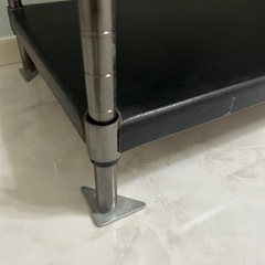 スチールラック ルミナスラック 横幅75 奥行35　高さ90 収納 4段ラック　ルミナスブラック メタルラックの画像