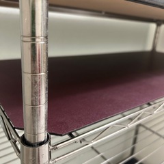 スチールラック ルミナスラック 横幅75 奥行35　高さ90 収納 4段ラック　ルミナスブラック メタルラックの画像