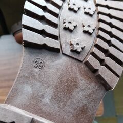 新品 24.5cm レディース ブーツ ブラウン 厚底 シューズ サイドゴア 識別番号:【B186-S】の画像