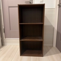 カラーボックス　　ブラウン　の画像