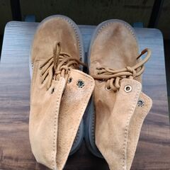 新品 23cm レディース ブーツ ブラウン 厚底 シューズ サイドゴア 識別番号:【B187-S】の画像