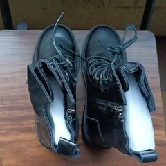 新品 22cm レディース ブーツ ブラック 厚底 シューズ サイドゴア 識別番号:【B188-S】の画像