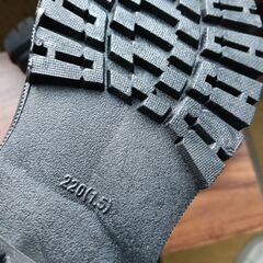 新品 22cm レディース ブーツ ブラック 厚底 シューズ サイドゴア 識別番号:【B188-S】の画像