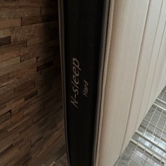 ベットフレームとマットレスのセット　女性オーナー　N-sleep  シングル　の画像