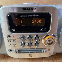 シャープ　CD MD ラジカセの画像