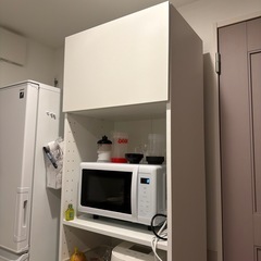 IKEA キッチン収納　　棚　食器キッチンカウンター　白　かわいいの画像